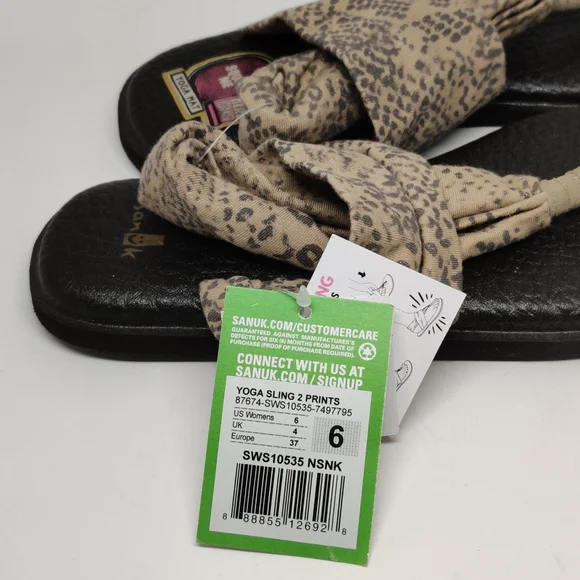 Sanuk Sling Yoga Mat Sandals Sz. 6 - Picture 3 of 7
